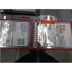 Binder of Envelopes with canceled stamps