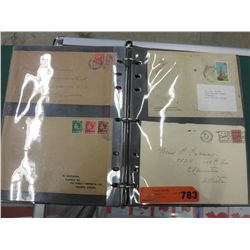 Binder of Envelopes with canceled stamps