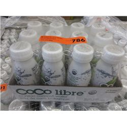 2 flats of organic coconut water