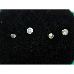 4 round cut diamonds