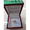 Image 2 : Rare red diamond cluster ring in sterling silver