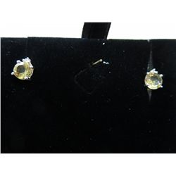 Diamond & citrine earrings