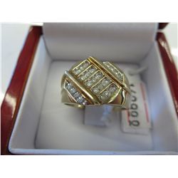 10kt solid yellow gold man's ring