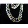 Image 1 : Man's 2 tone gold & titanium colour necklace