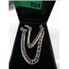 Image 2 : Man's 2 tone gold & titanium colour necklace