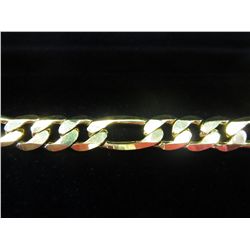 gold clad man's Figaro style bracelet