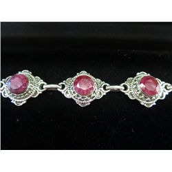 Ladies sterling silver tennis bracelet