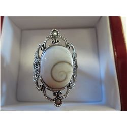 Sterling silver Shiva Eye custom made ring
