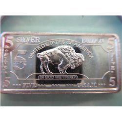 American Mint ,999 solid silver buffalo bar