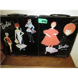 Pair of vintage Barbie doll cases -1963 & 1965