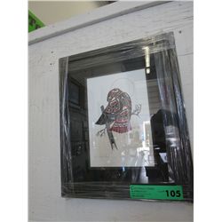 Framed Richard Shorty prints "Red Tailed Hawk"