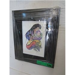 Framed Cecil Youngfox print "Mother & Child"