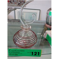 Vintage 1920s threaded perfume bottle