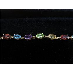 Multi-Gemstone Tennis bracelet