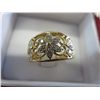 Image 1 : Filigree style Diamond ring, 14KT yellow gold