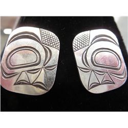 RARE First Nations sterling silver cufflinks