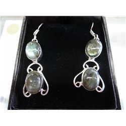 New Labradorite drop style earrings