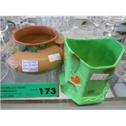 2 pieces of pottery
