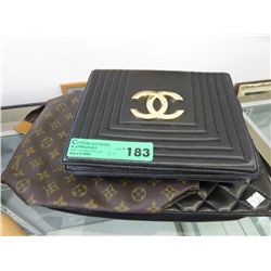 Two Chanel handbags & Vuitton makeup bag
