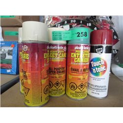 9 pieces spray paint