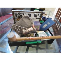 Box of new and vintage items