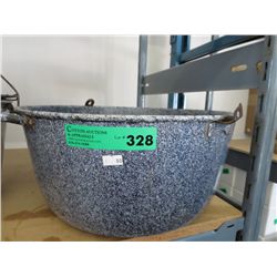 Vintage enamel cooking pot