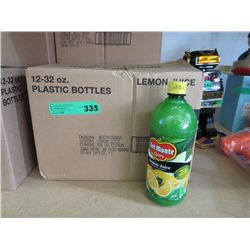 Case of del Monte lemon juice