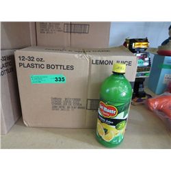 Case of del Monte lemon juice