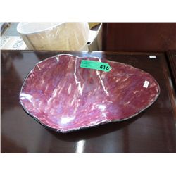 Glazed ceramic dish