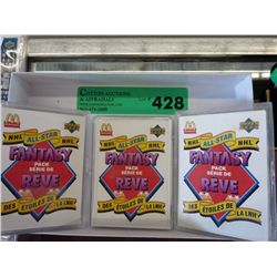 3 x McDonald's Hockey card sets