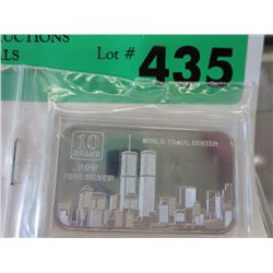 .999 Silver Pre 9/11 New York Skyline Bar
