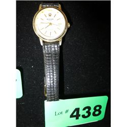 Ladies Rolex leather strapped watch