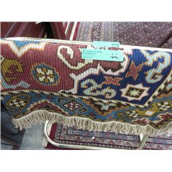 Knitted fabric back throw, hand made