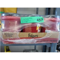 Case of Folgers ground coffee