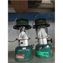 Two Coleman lanterns