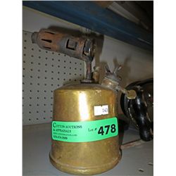 Vintage brass blow torch