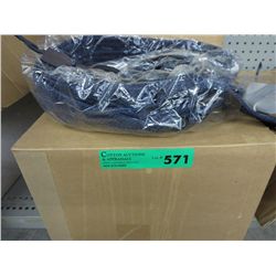 Case of Liz Claiborne woven belts in navy