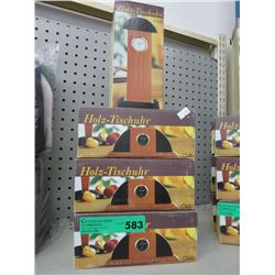 Mini wooden clocks - new