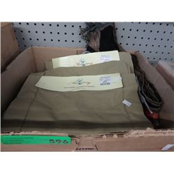 New and used table linens & a batik