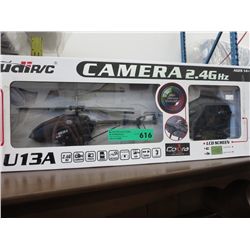 R/C helicopter, with camera