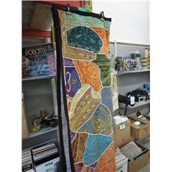 Embroidered, hand made wall hanging 36" x 54"
