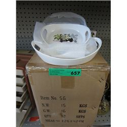 Case of ceramic trays
