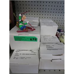 13 Disney Christmas decorations, New in box