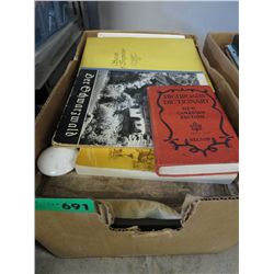 Box of hardcover books