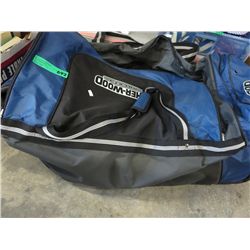 Bag of hockey pads