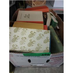 Box of vintage hardcover books