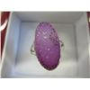 Image 1 : .925 Silver pink druzy ring