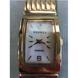 Benrus Designer diamond watch & bracelet set