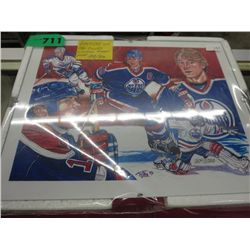 Gretzky and the oilers limited print