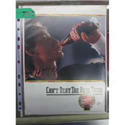 Signed Coca Cola ad - Wayne Gretzky